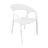 SET X 4 SILLA EXTERIOR RATAN CURVE BLANCO BOXBIT