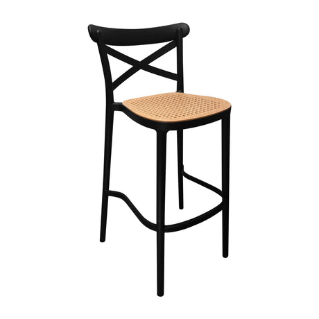 Set x3 Sillas Plats Barra Negra vista lateral — Boxbit