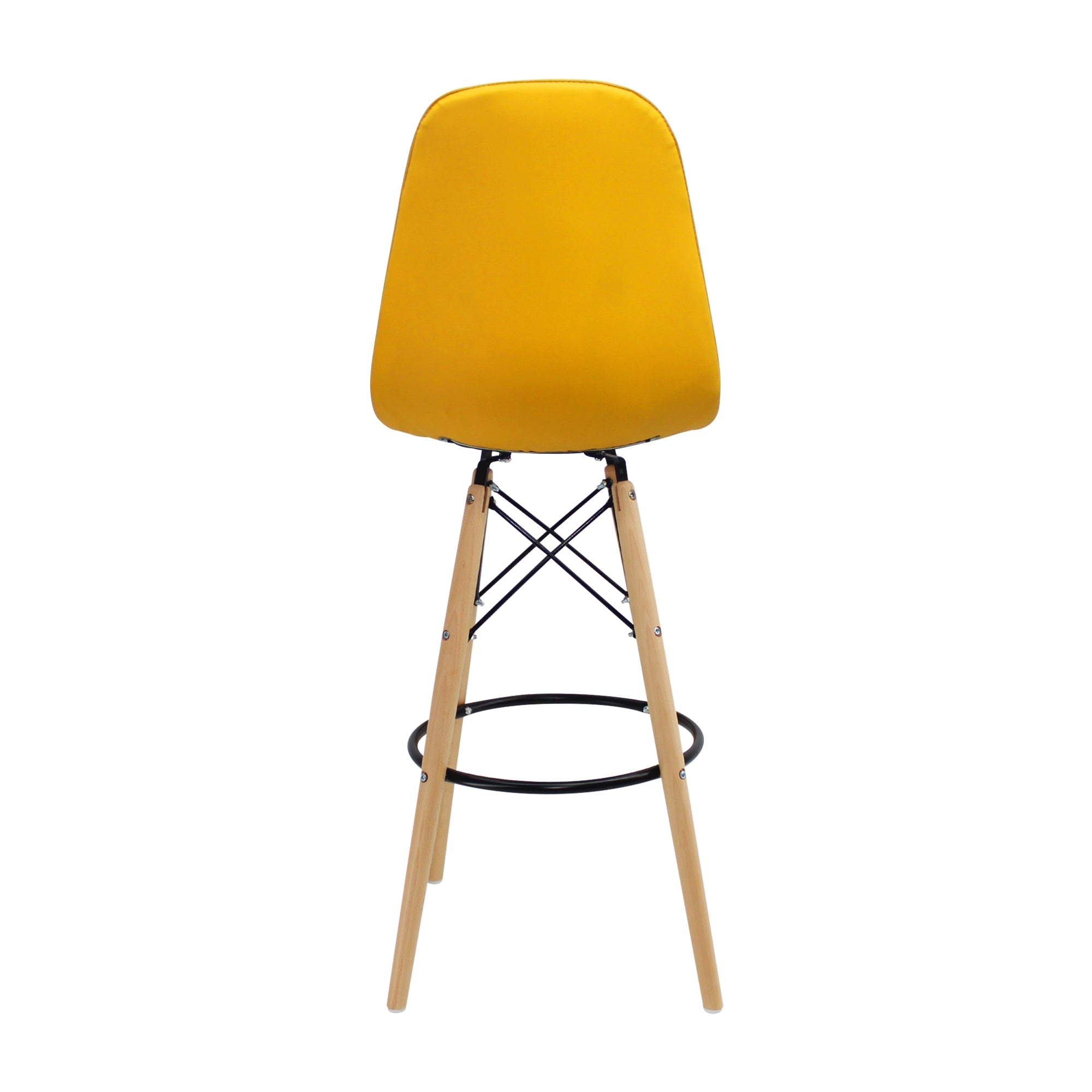 SILLA DKR BOTONES BAR TIPO EAMES AMARILLO BOXBIT