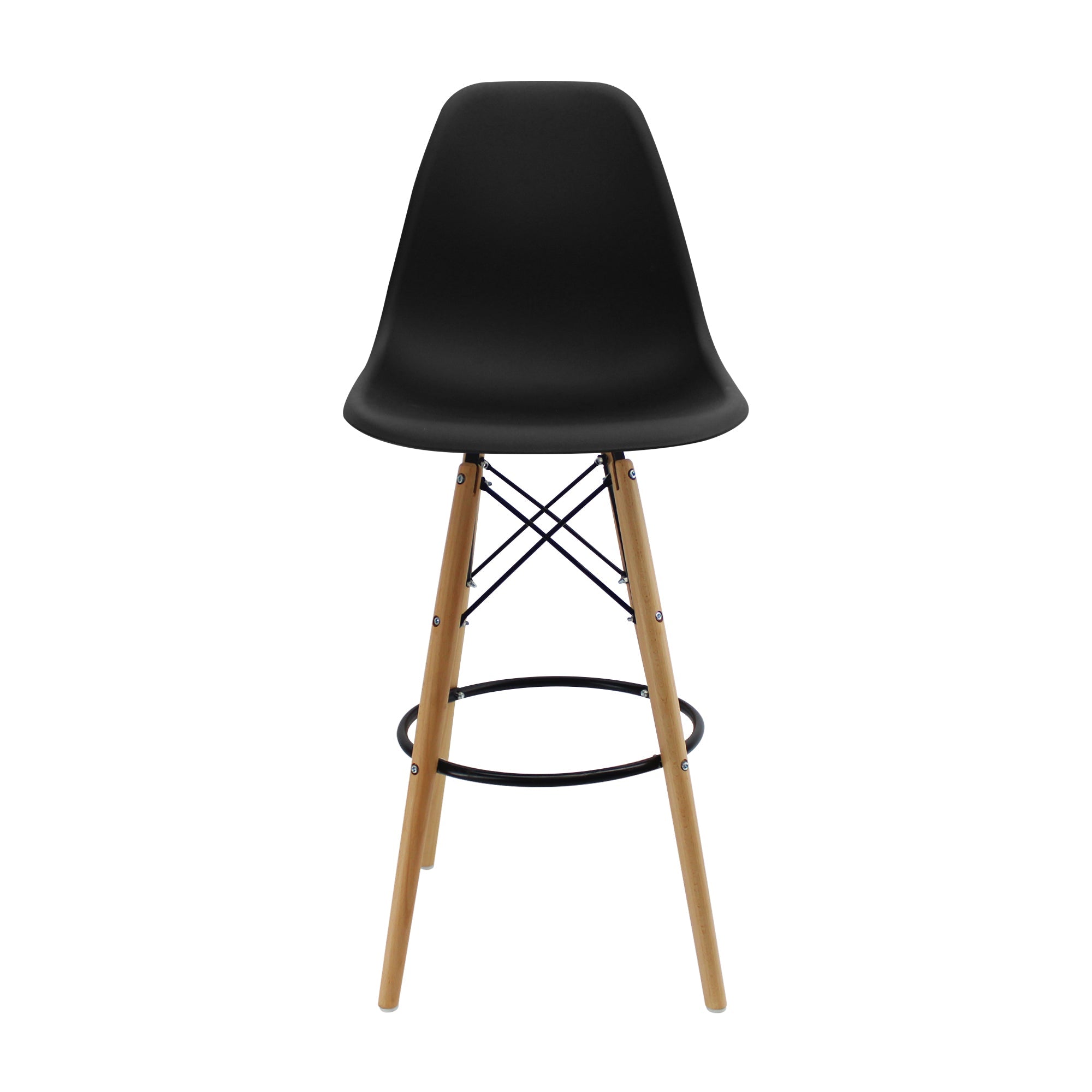 SET X 3 BUTACOS DKR BAR TIPO EAMES NEGROS BOXBIT