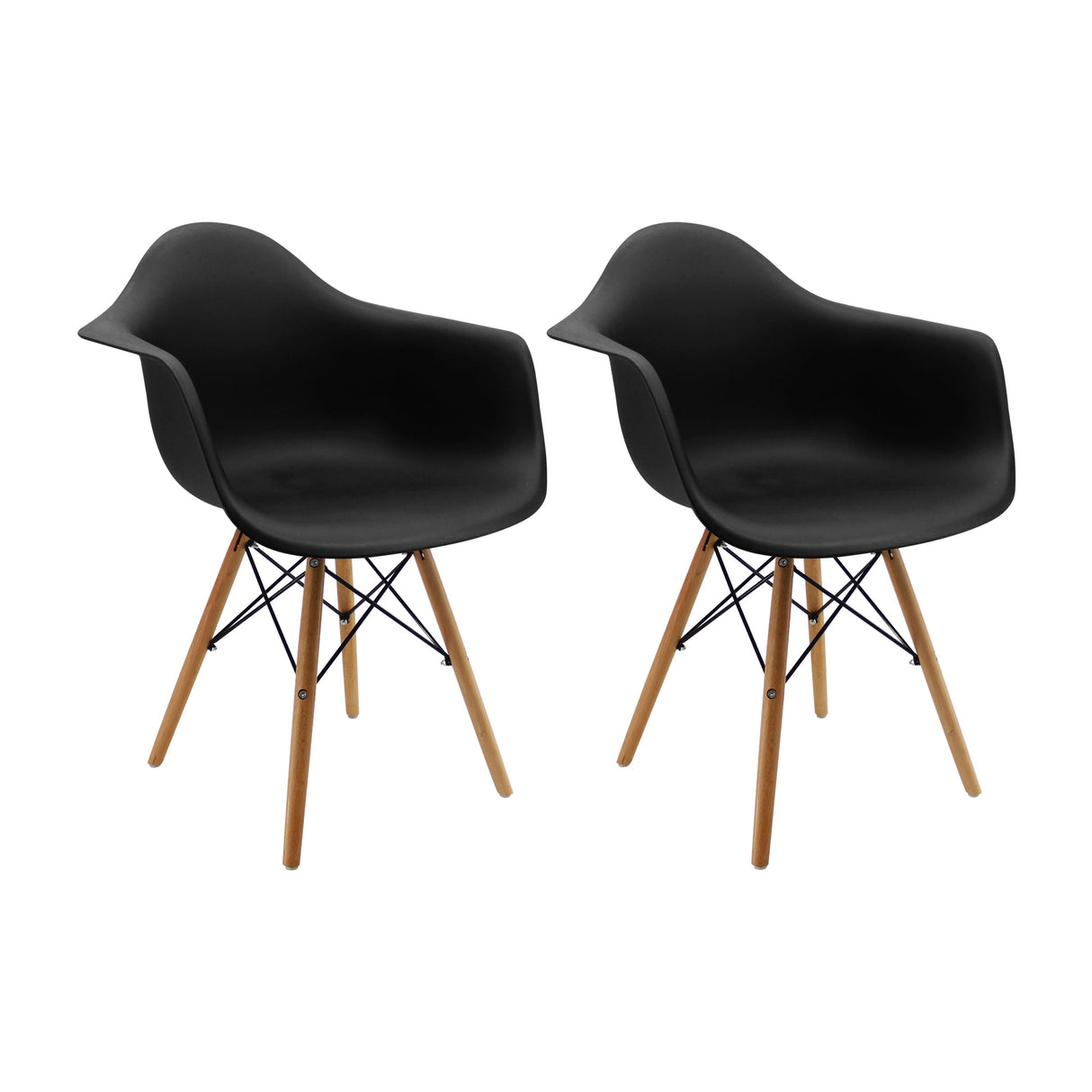 SET X 2 SILLAS DKR CON BRAZOS NEGRA BOXBIT