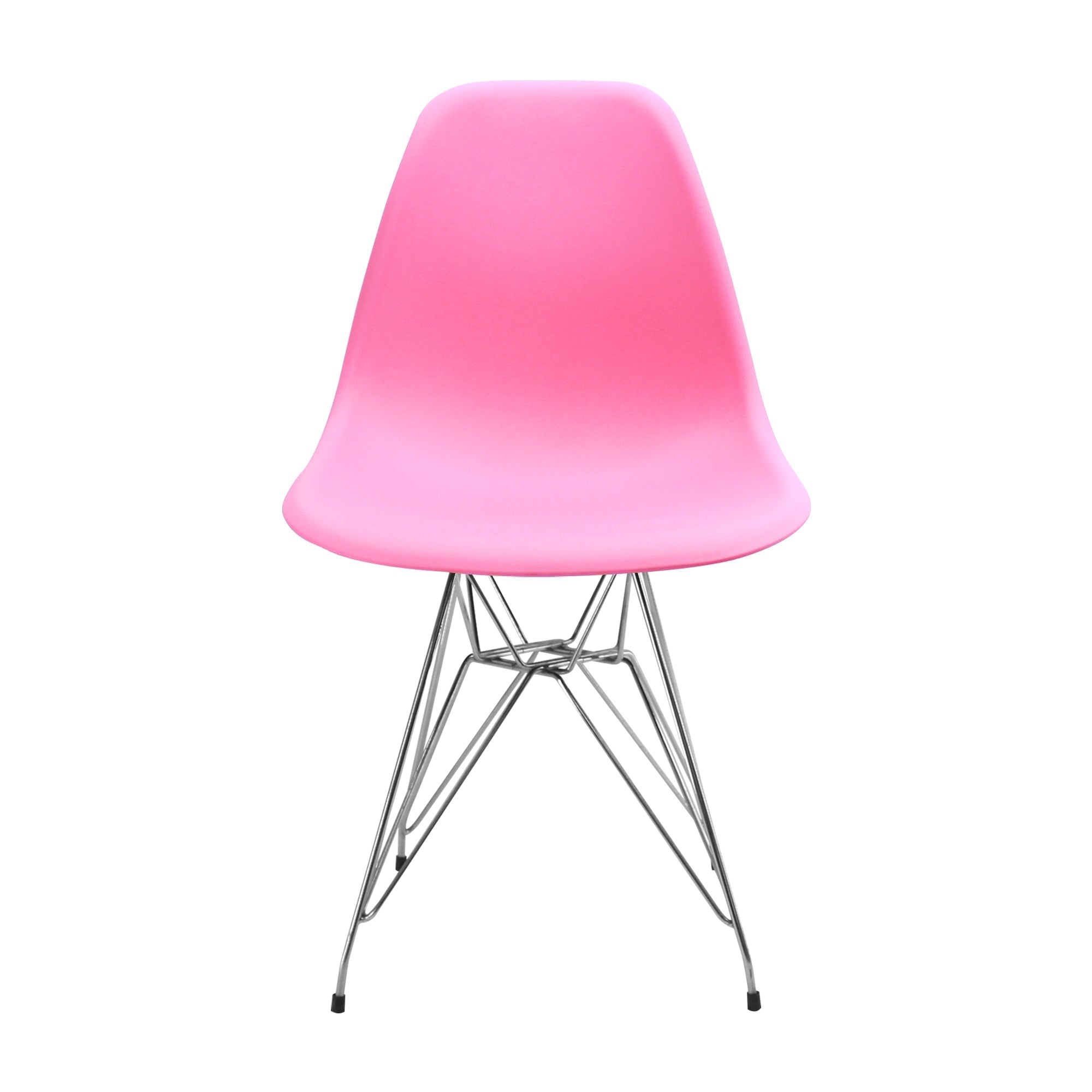 SILLA DKR METAL TIPO EAMES ROSADA BOXBIT