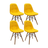SET X 4 SILLAS DKR BOTONES AMARILLAS BOXBIT