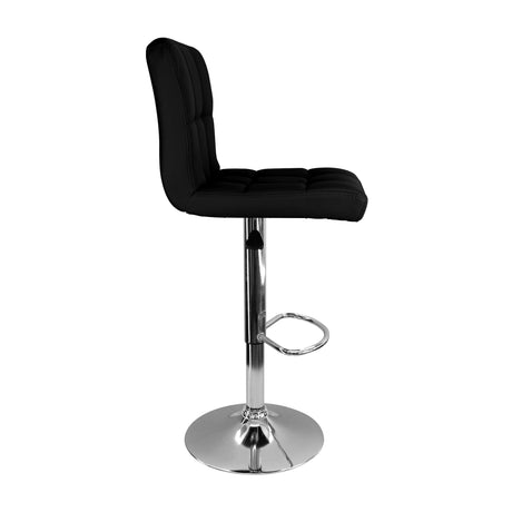 Set x3 Sillas Confort Bar Negras vista lateral — Boxbit