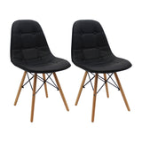 SET X 2 SILLAS DKR BOTONES NEGRAS BOXBIT