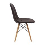 SILLA DKR BOTONES TIPO EAMES CAFÉ BOXBIT