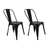 SET X 2 SILLAS TITAN TIPO TOLIX NEGRO BOXBIT