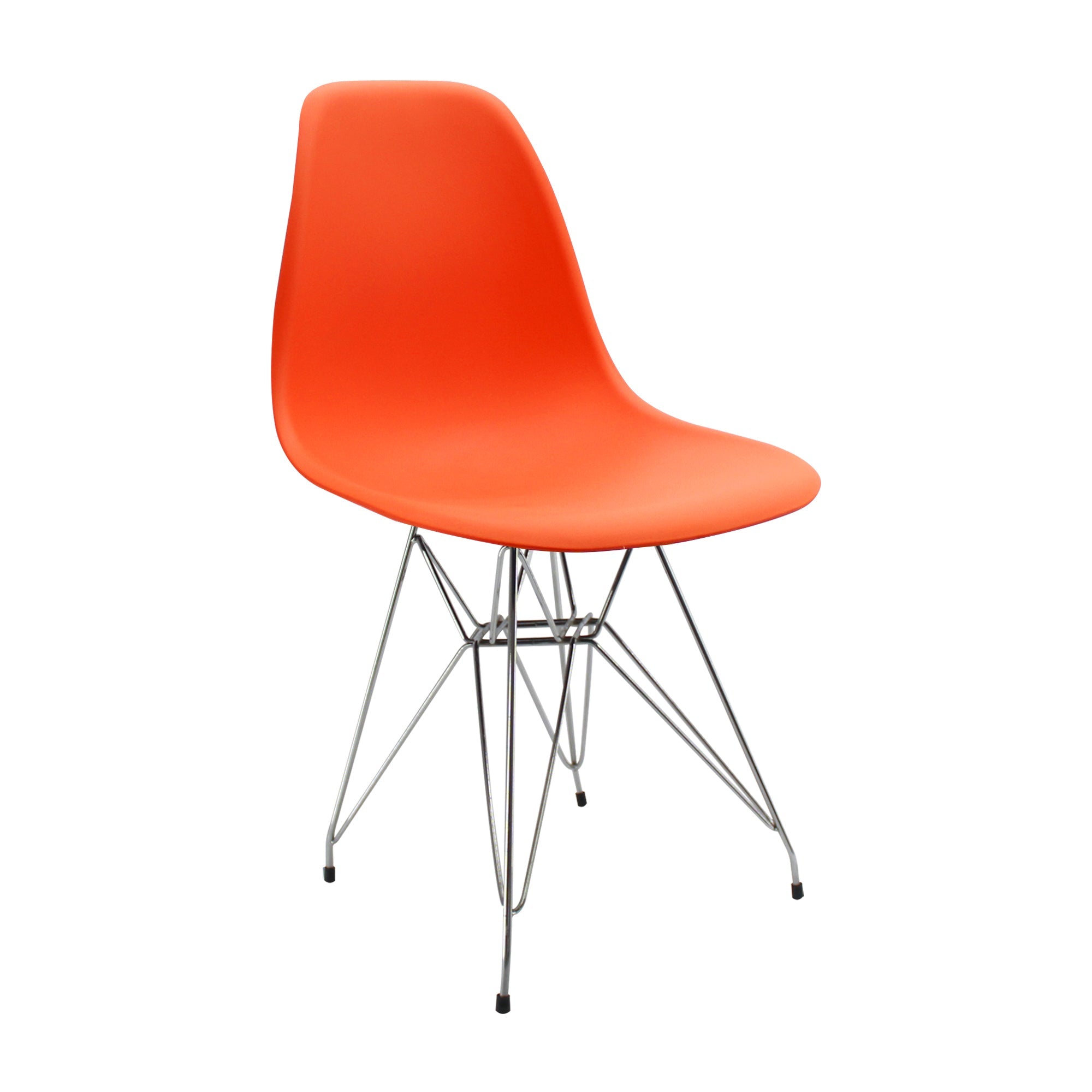 SILLA DKR METAL TIPO EAMES NARANJA BOXBIT