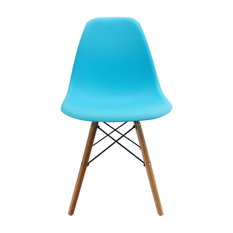 SET X 6 SILLAS DKR TIPO EAMES AZUL BOXBIT