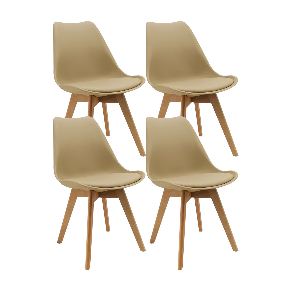 SET X 4 SILLAS JOLY BEIGE BOXBIT