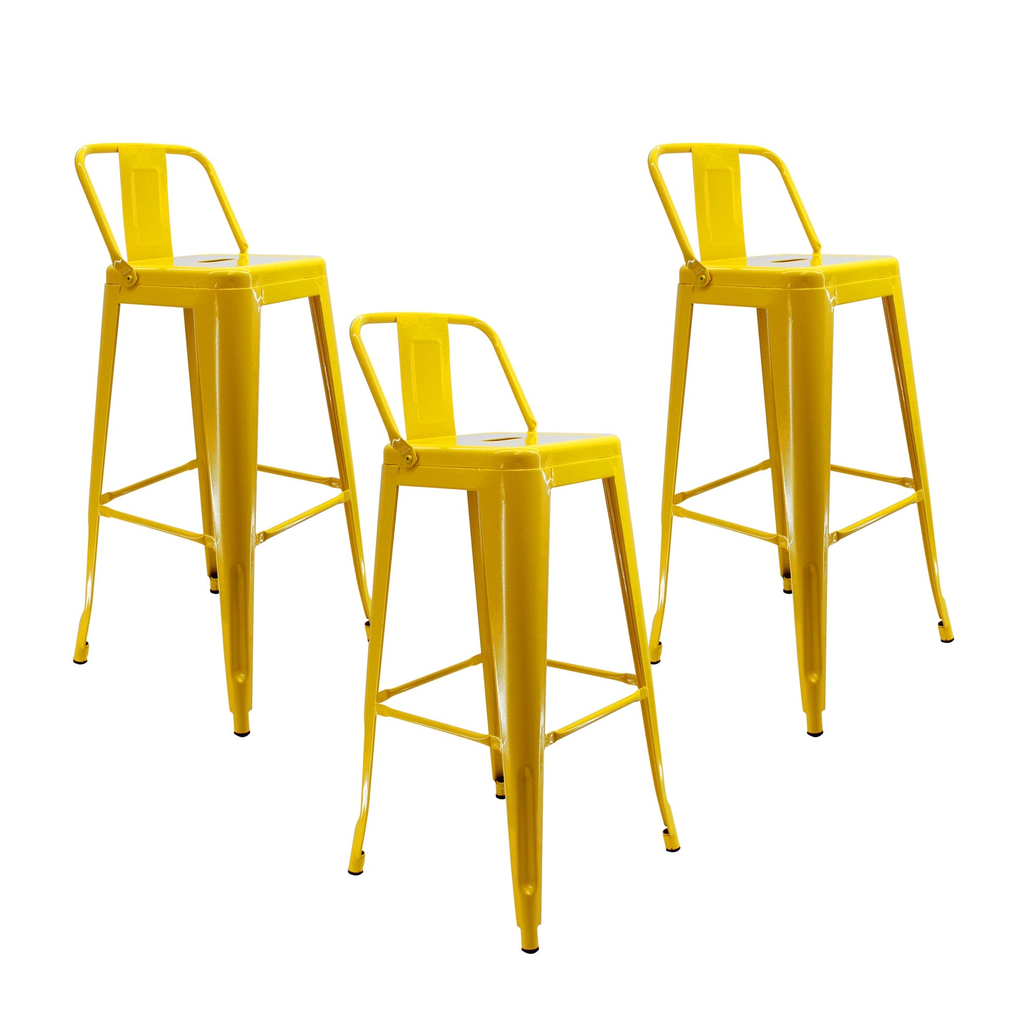 SET X 3 BUTACOS ALTOS TITAN TIPO TOLIX AMARILLOS BOXBIT