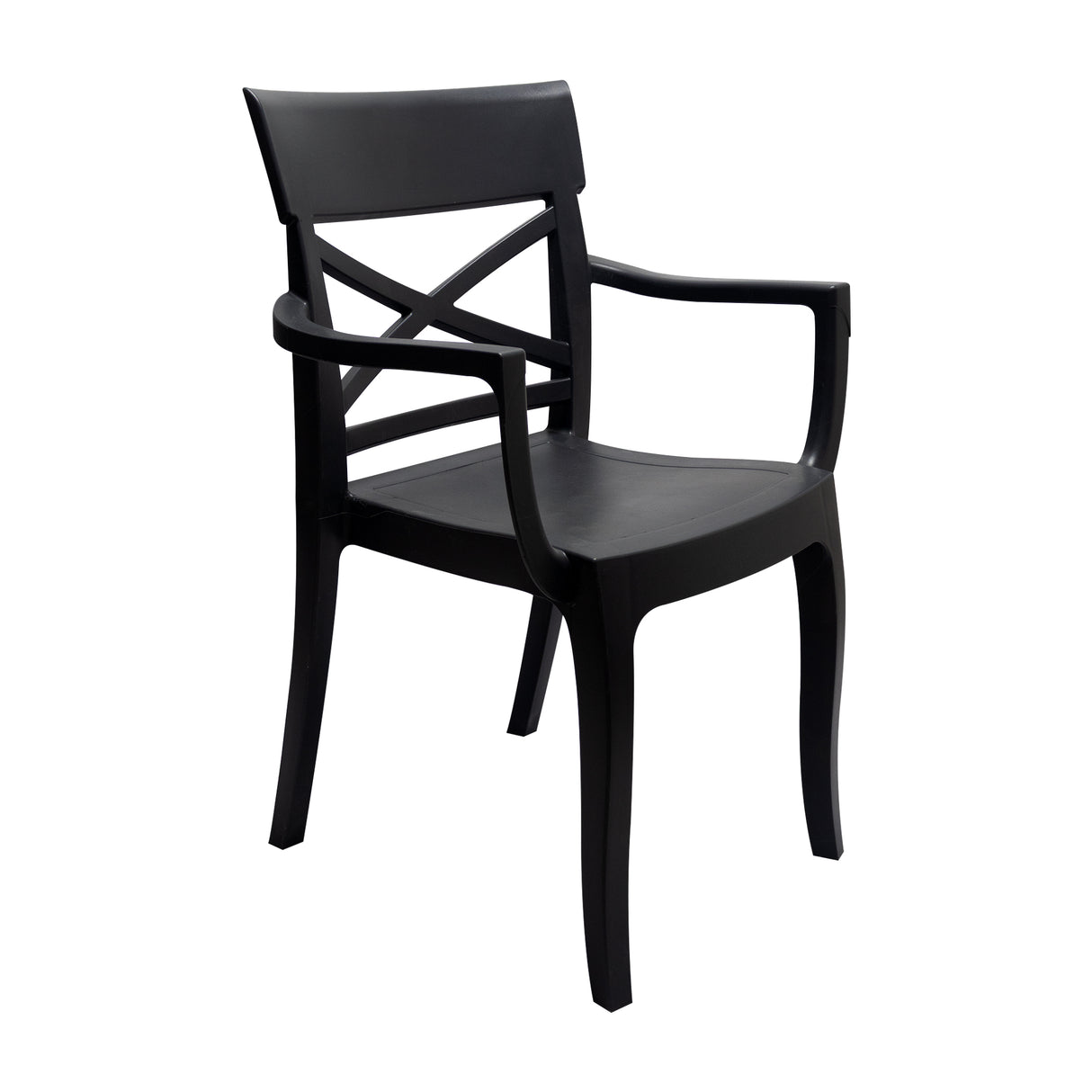 Set de 4 Sillas Exterior Florencia Con Brazos - Grafito