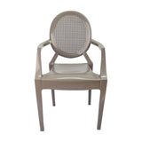 SET X SILLAS EXTERIOR GHOSTE CON BRAZOS CAFÉ