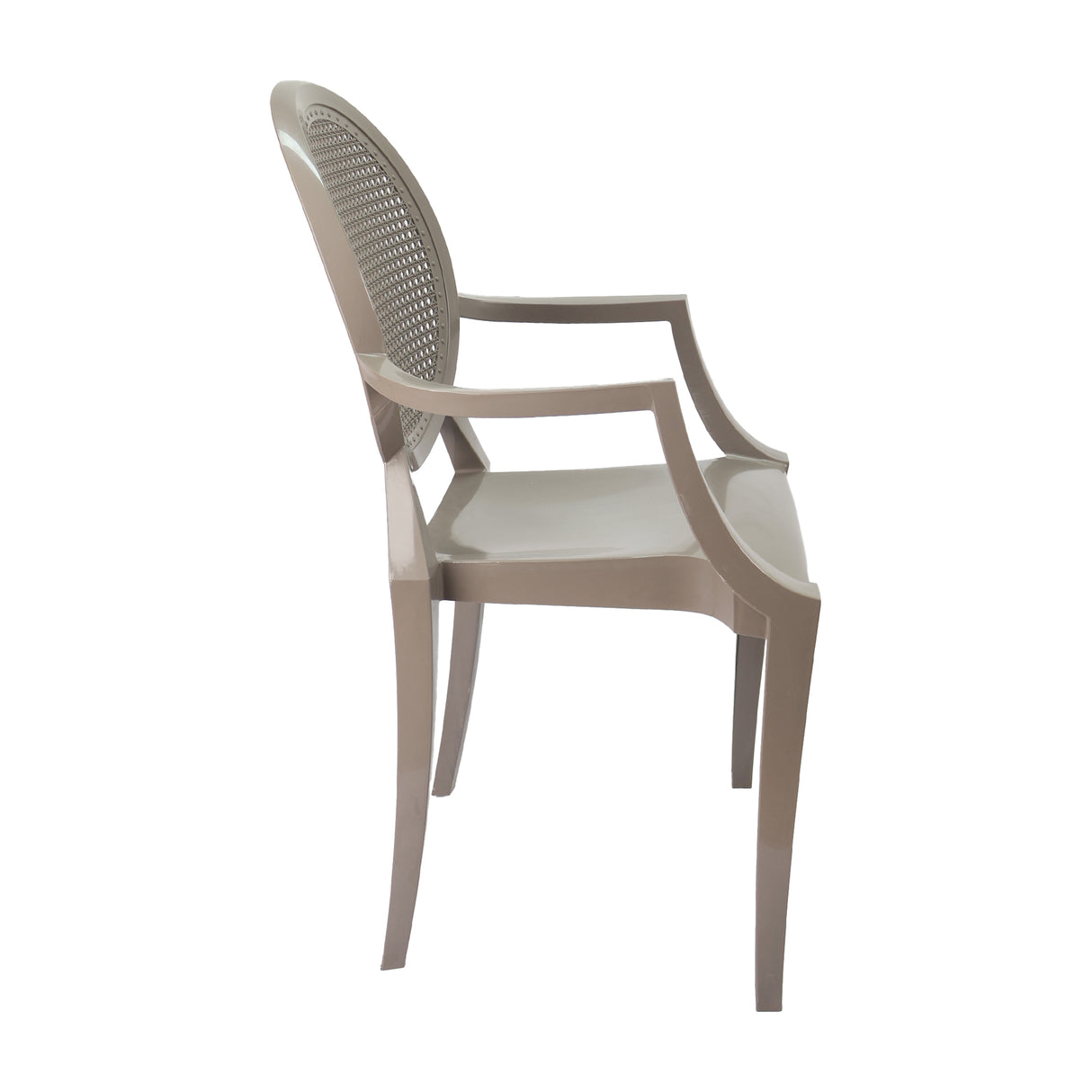 SET X SILLAS EXTERIOR GHOSTE CON BRAZOS CAFÉ