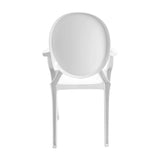 SILLA EXTERIOR GHOSTE CON BRAZOS BLANCA