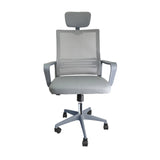 SILLA OFICINA LYON ALTA GRIS BOXBIT