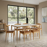 Comedor Lyra con 6 Sillas Amapola | Mesa de Cerámica y Sillas Tapizadas