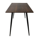 Mesa de Comedor Extensible Nova con Tablero de Madera y Estructura Metálica