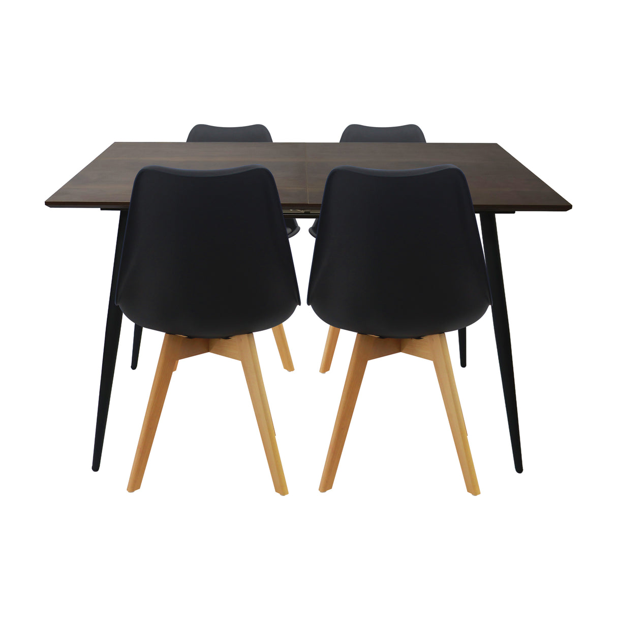 Comedor Nova con 4 Sillas Joly | Mesa Extensible y Diseño Nórdico