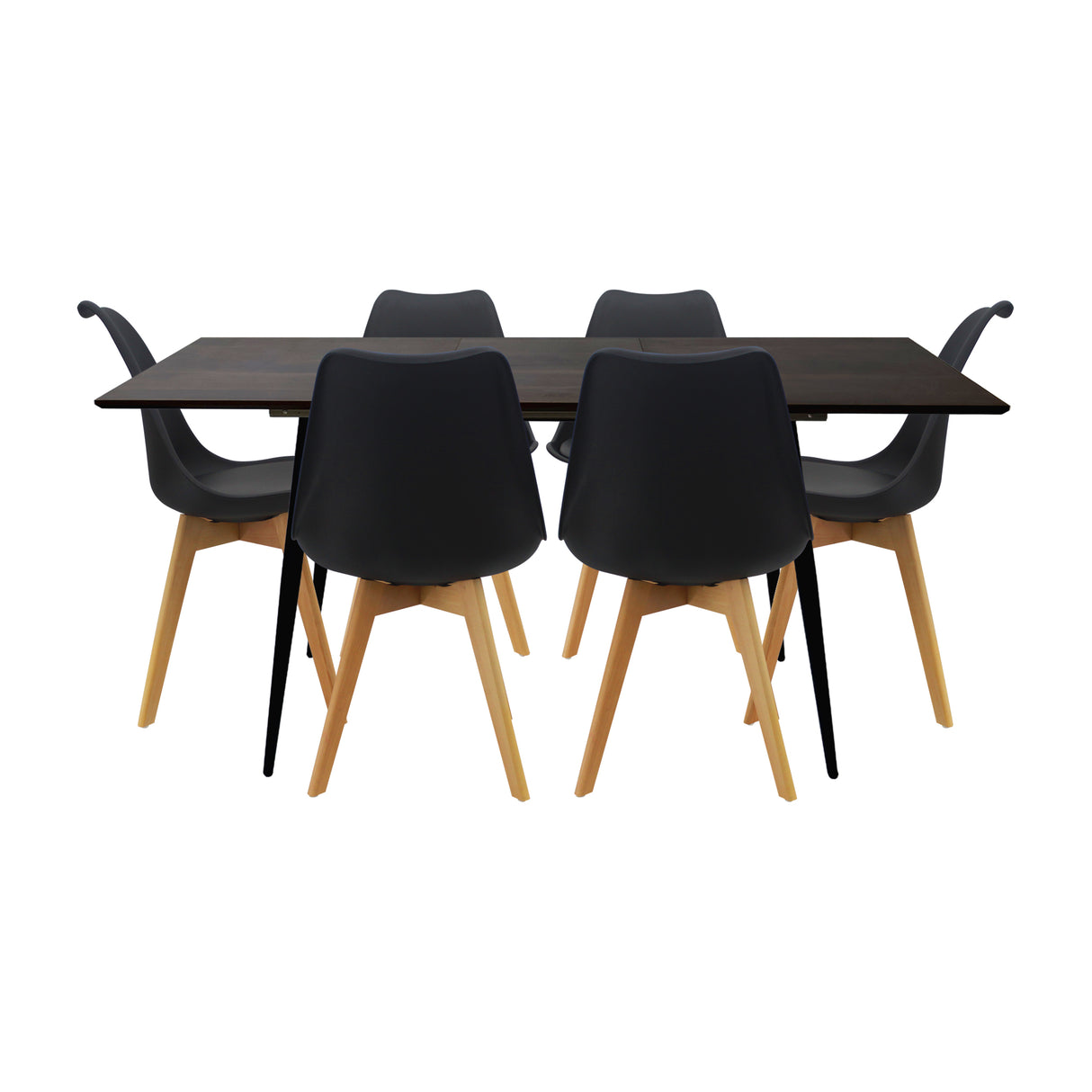 Comedor Nova con 6 Sillas Joly | Mesa Extensible y Diseño Nórdico