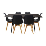 Comedor Nova con 6 Sillas Joly | Mesa Extensible y Diseño Nórdico