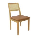 Comedor Lyra con 4 Sillas Dalia Caramelo | Mesa de Cerámica y Sillas de Madera de Arce