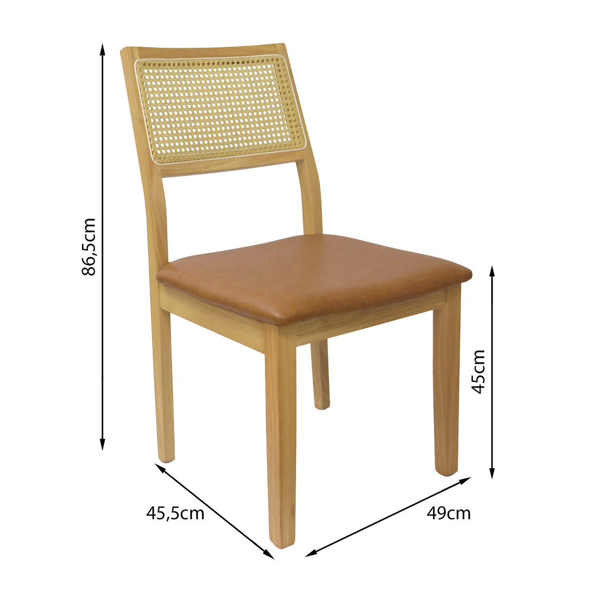Comedor Lyra con 4 Sillas Dalia Caramelo | Mesa de Cerámica y Sillas de Madera de Arce