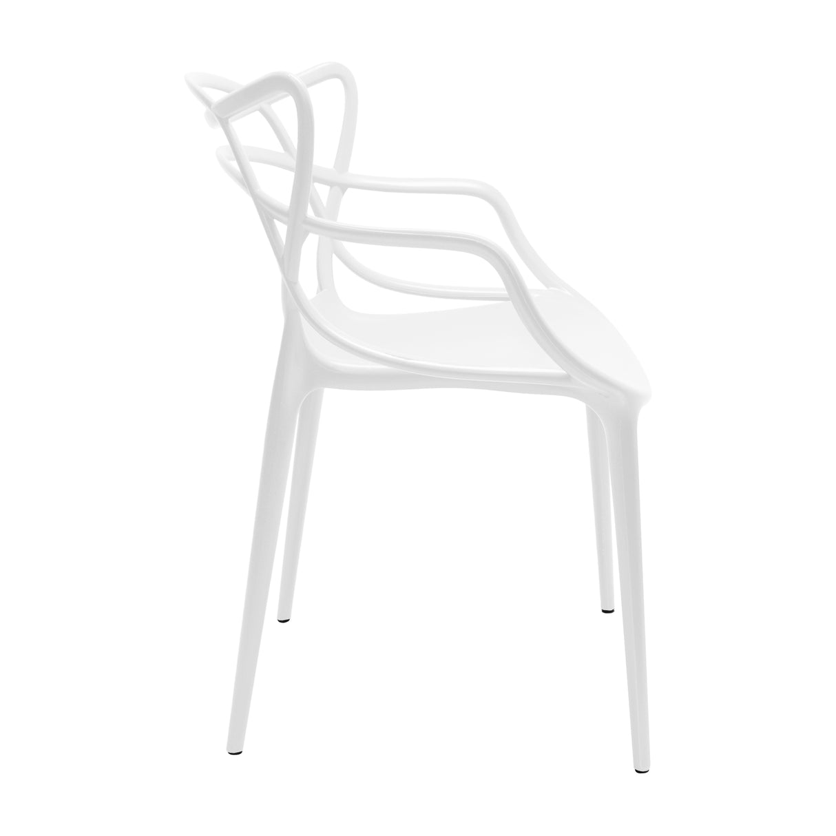 Silla Exterior Sidney Con Brazos - Blanco