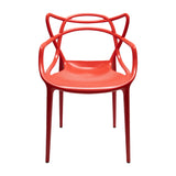 Silla Exterior Sidney Con Brazos - Rojo