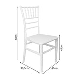 Silla Exterior Tiffany Sin Brazos - Blanco