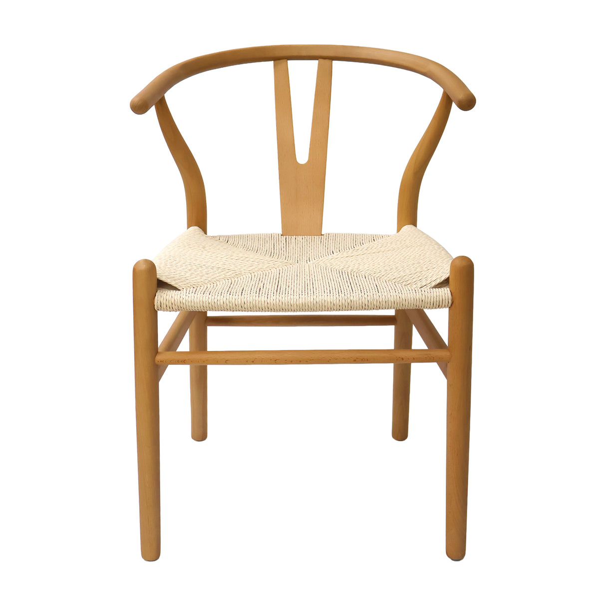 Set X4 Sillas Loto de Comedor en Madera de Arce con Asiento Tejido