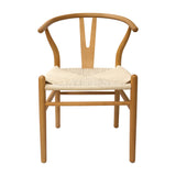 Set X4 Sillas Loto de Comedor en Madera de Arce con Asiento Tejido