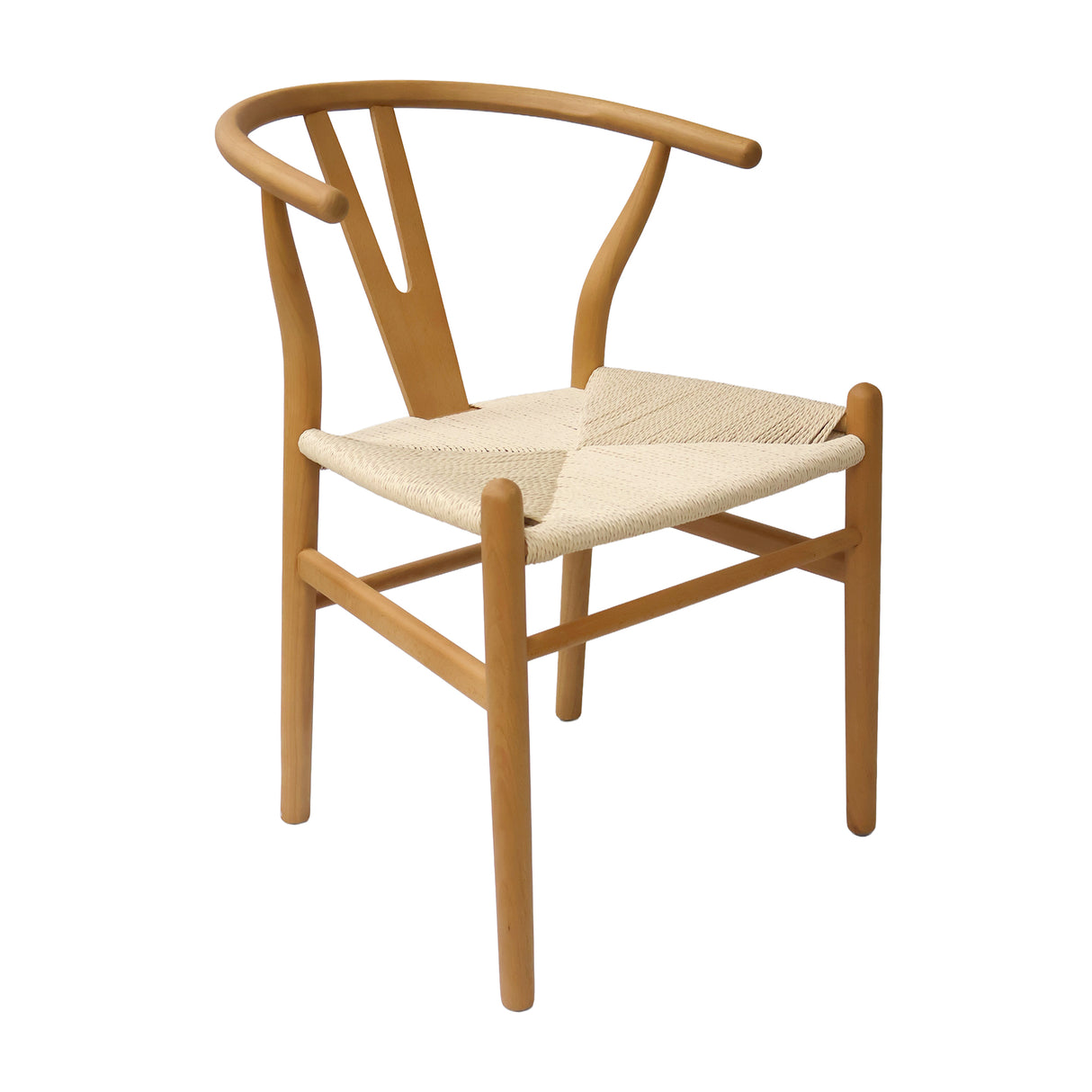 Set X4 Sillas Loto de Comedor en Madera de Arce con Asiento Tejido