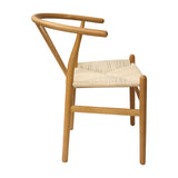 Set X4 Sillas Loto de Comedor en Madera de Arce con Asiento Tejido